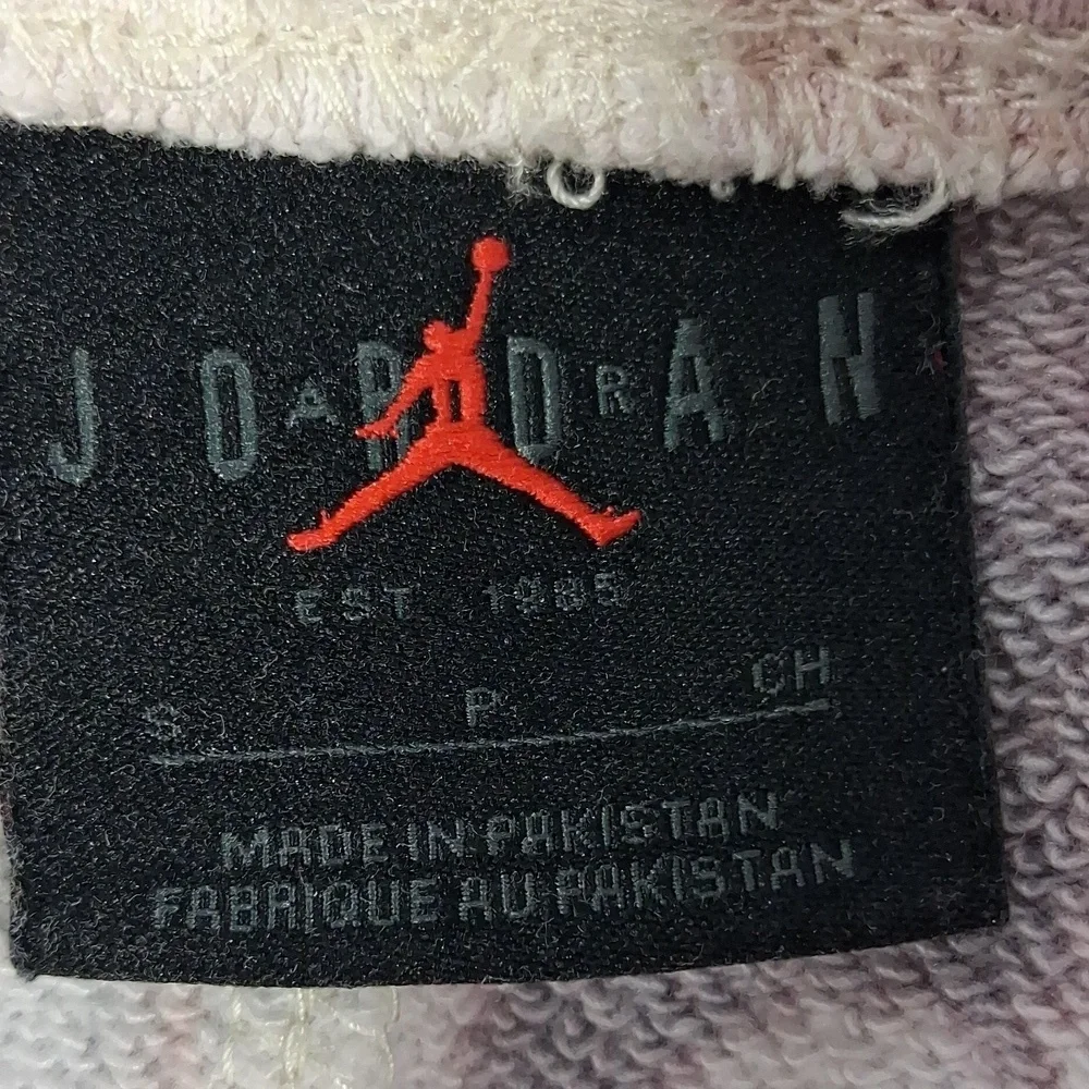 Air Jordan Brand Logo White Tye Dye Soft Casual Drawstring 2 Pocket Med Shortw